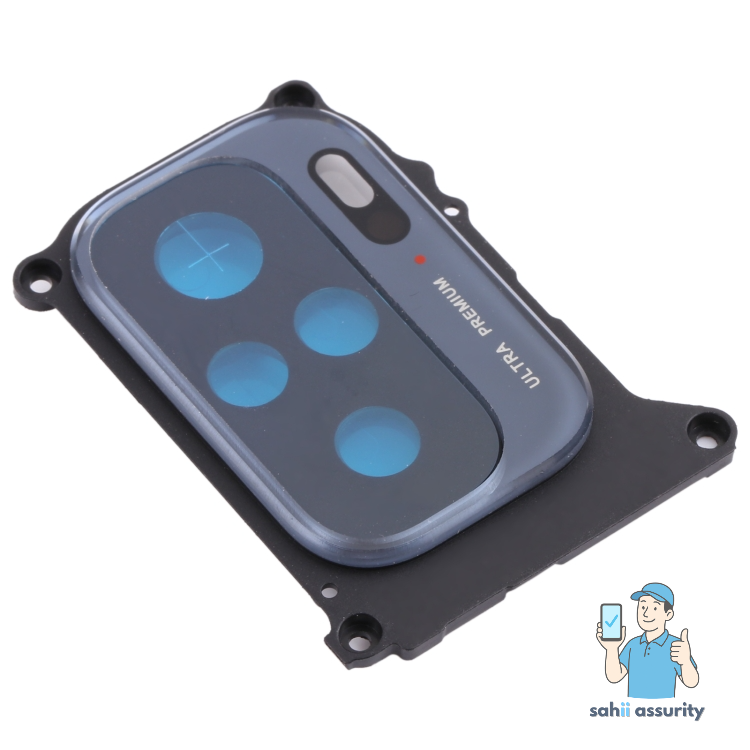 Camera Lens Glass with Frame for Xiaomi Redmi Note 10 Black